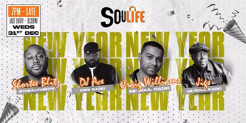 SOULIFE NYE PARTY 2025! @ THE CROWN SHIRLEY