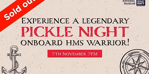 \u2693 \ud83c\udfbb Pickle Night on HMS Warrior