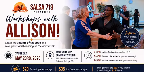 Salsa 719 Presents: Workshops with Allison Johnson