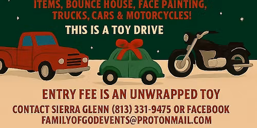 Voodoo car, truck, bike show and toy drive