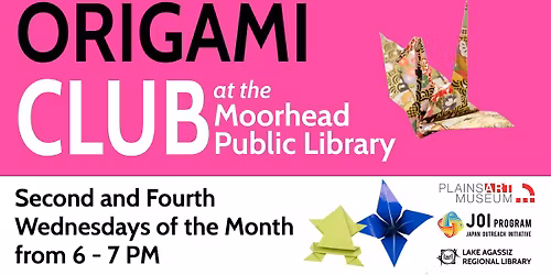 Origami Club at the Moorhead Library