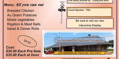 Fundraiser Dinner for the Painesville Railroad Museum
