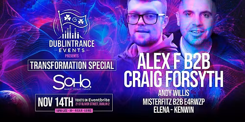 DublinTranceEvents Presents Transformation Special