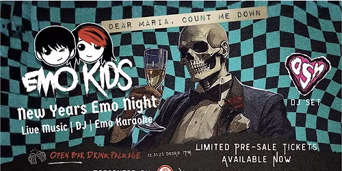 NYE Emo Night at Cruisers Huntington Beach ft. Emo Kids + DJ OSH