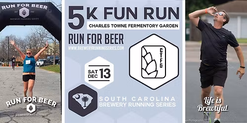 Hoppy Holidays 5k Beer Run + CTF Garden | 2025 SC Brewery Running Series