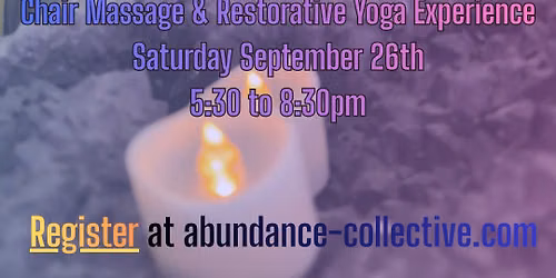 Repose: A Restorative Yoga & Chair Massage Experience