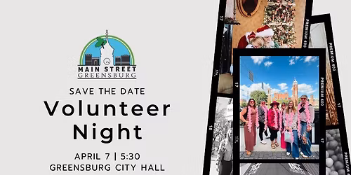 Main Street Greensburg Volunteer Night