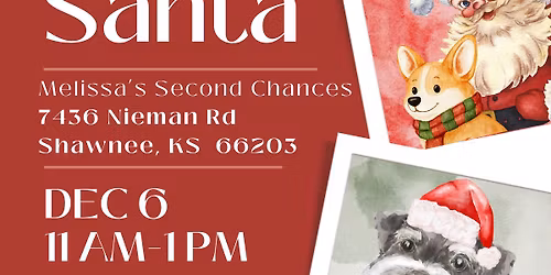 Pet Photos with Santa Paws and Mrs Claus