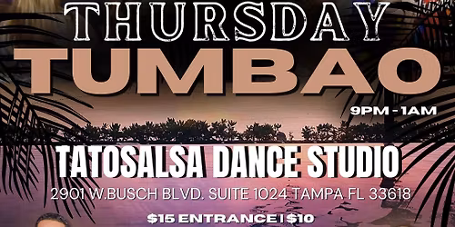 Tumbao Thursdays Dance Social Mar 12th- Class with Javi Pagan  - DJ DC