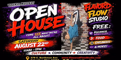 Flavor\u2019d Flow Studio Open House | Free Beginner Breakin\u2019 Workshop 11am-1pm