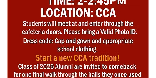 Where It All Began: Class of 2026 Senior Walk