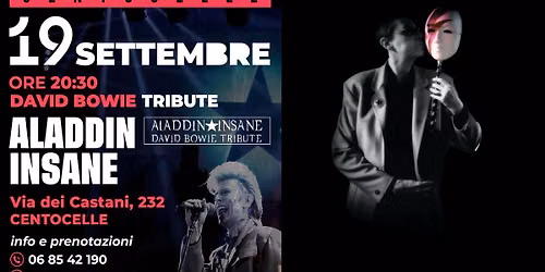 Aladdin Insane David Bowie Tribute sessione semi-acustica al Bistrot 68