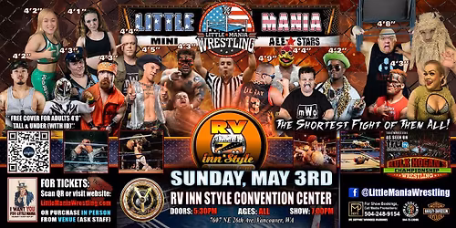Vancouver, WA - Little Mania Mini Wrestling @ RV Inn Convention Center