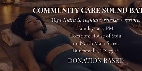 Community Care Sound Bath IV