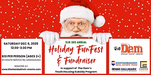 3rd Annual Holiday FunFest & Fundraiser for The Dam!