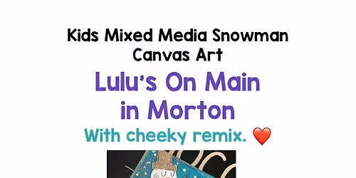 Kids Mixed Media Snowman Art