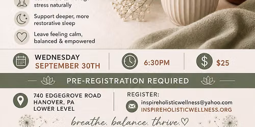 Rest, Reset, and Rebalance 
