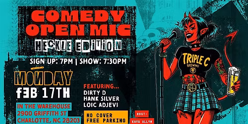 Heckle Open Mic at Triple C Brewing