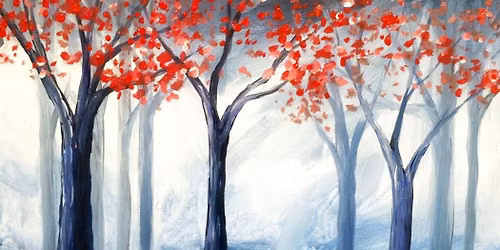 Paint and Sip Event: Crimson Pathway