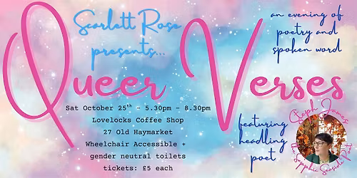 Queer Verses - a night of poetry and spoken word