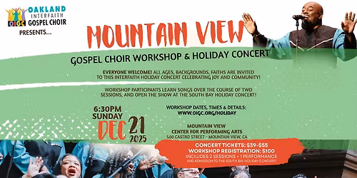 Mountain View Gospel Choir Workshop & Holiday Concert