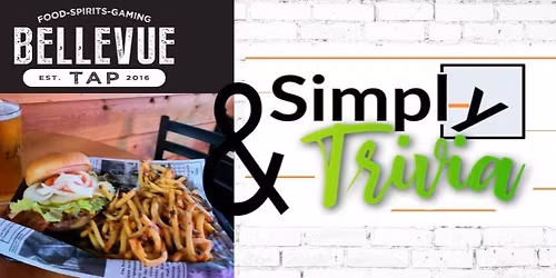 1st & 3rd Wed. Trivia 6:30pm @Bellevue Tap