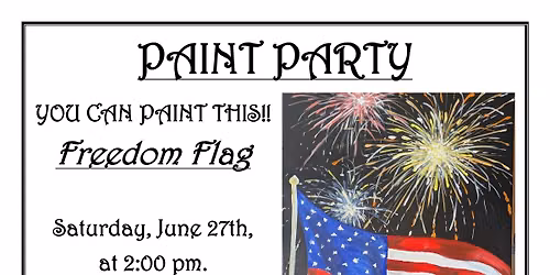 Paint Party - Freedom Flag