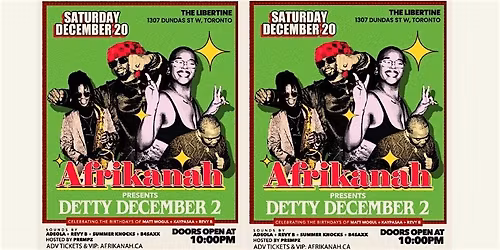 AFRIKANAH AFROBEATS EXPERIENCE (DETTY DECEMBER 2)