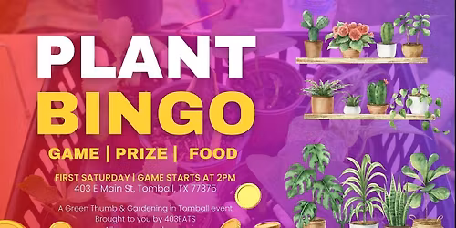 Plant Bingo Tomball - January 2026