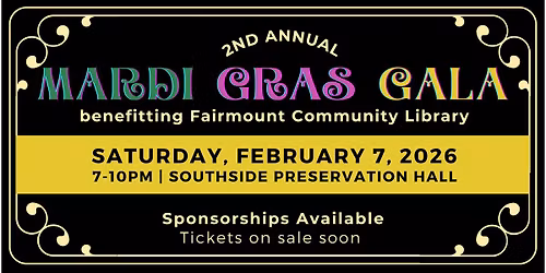 Mardi Gras Gala benefitting Fairmount Community Library 