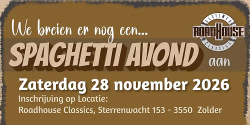 Spaghetti Avond ORC