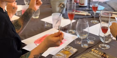 \ud83c\udf77\ud83c\udfa8 WINE PAINTING WORKSHOP - Paint with the Wine. Drink the Wine.