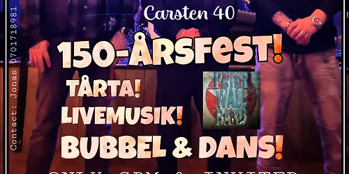 V\u00c5RBLOT och 150-\u00e5rsfest!