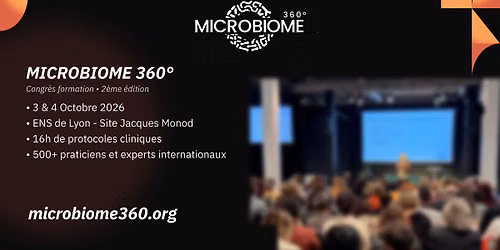 Congr\u00e8s formation - Microbiome 360\u00b0