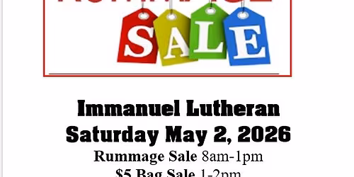 Rummage Sale and Brat Fry