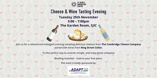 Cheese & Wine Tasting Evening