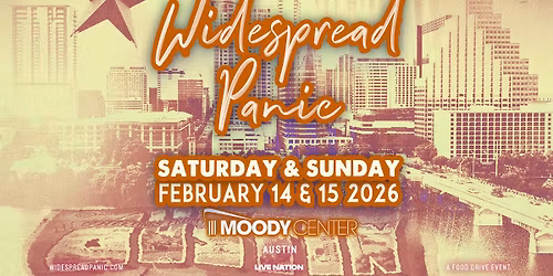 Widespread Panic: 2 Day Ticket - Ticket Valid Feb 14 & 15, 2026