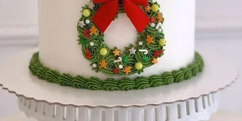 Christmas Wreath Cake Class