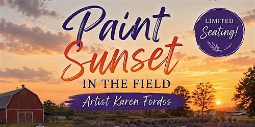 Paint Sunset in the Lavender Field w\/Karen Fordos!