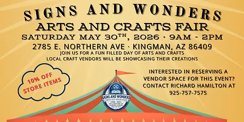 Signs and Wonders Arts and Crafts Fair