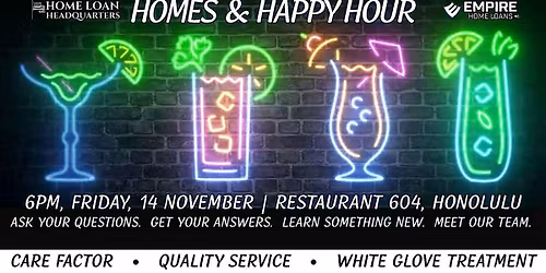 Free Pau Hana!  "Homes and Happy Hour" Social