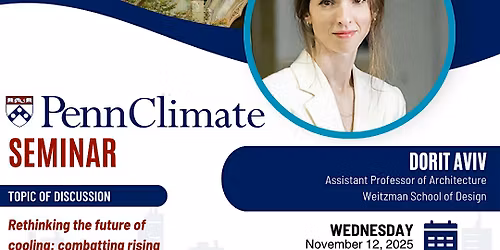 Penn Climate Seminar with Dorit Aviv