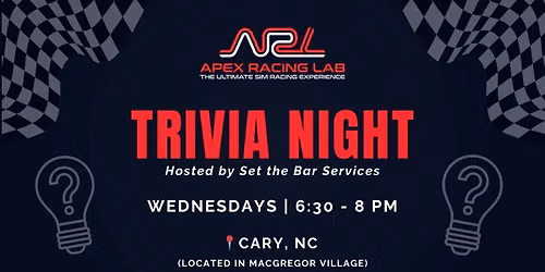 Wednesday Night Trivia at Apex Racing Lab