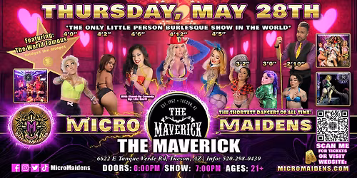 Tuscon, AZ - Micro Maidens Dwarf Dancers @ The Maverick