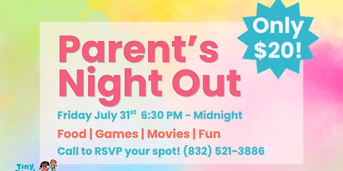 Tiny People University Parent's Night Out