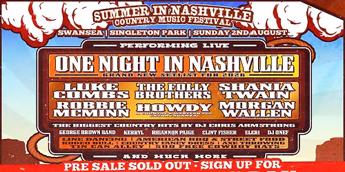 Summer In Nashville - Swansea 2026