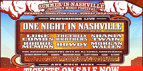 Summer In Nashville - Swansea 2026