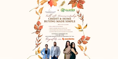 Fall into Homeownership : Credit & Home Buying Made Simple