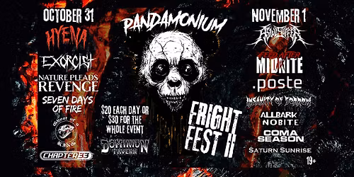 Fright Fest ll at Dominion Tavern!