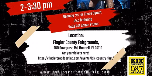 KIX COUNTRY MUSIC FESTIVAL Ashley Estevez, Katie O, Shaun Pruner and CHASE BRYANT! 